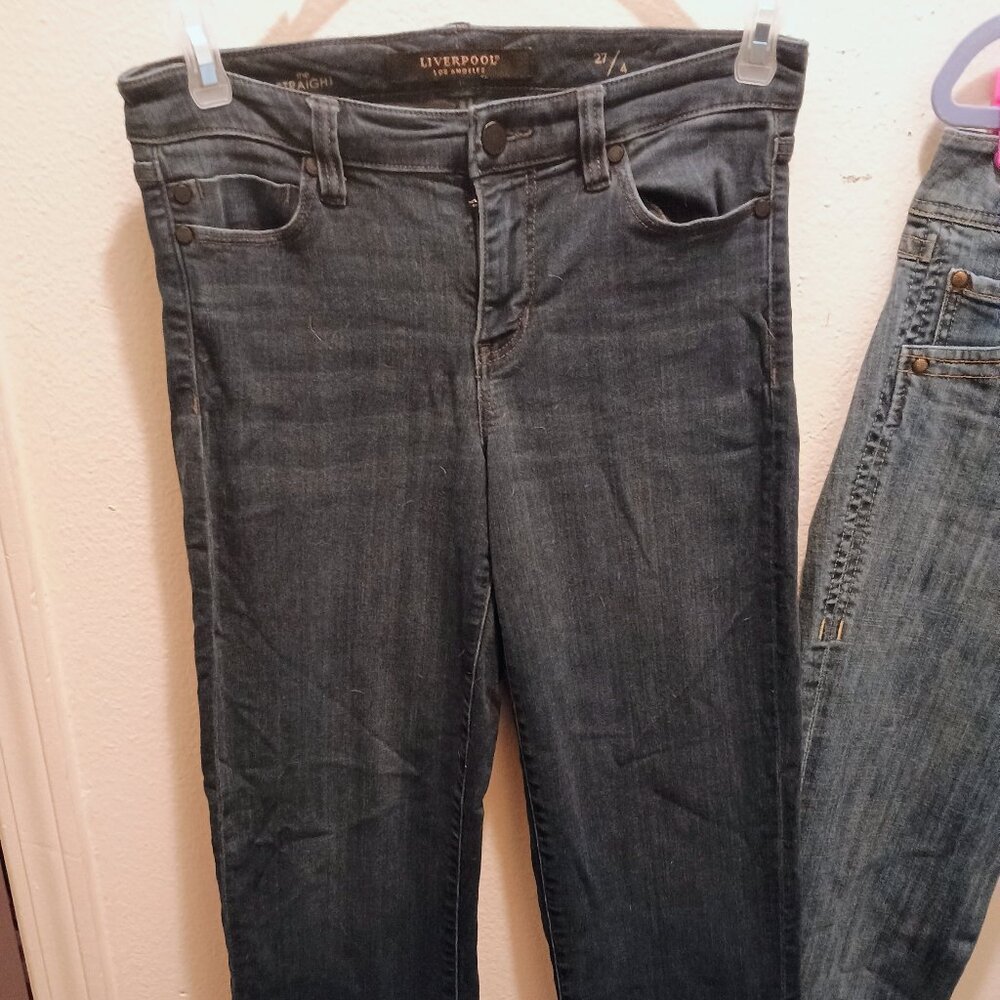 Liverpool Los Angeles the STRAIGHT cut Jeans-US SIZE- 24/7